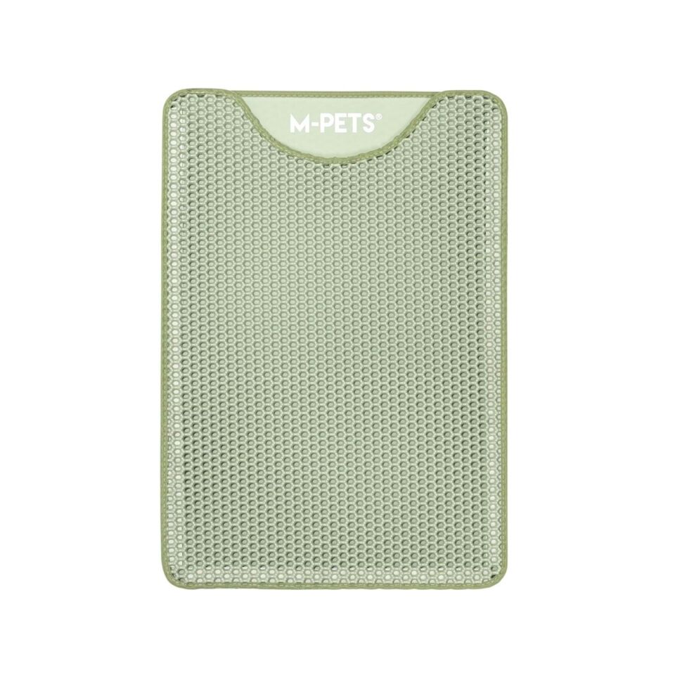 M-PETS DUPLEX ELEKLİ KEDİ KUMU PASPASI YEŞİL 45X65CM