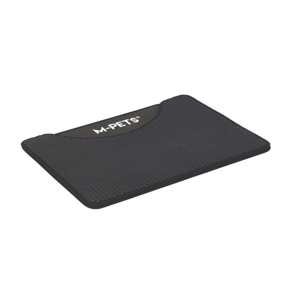 M-PETS DUPLEX ELEKLİ KEDİ KUMU PASPASI SİYAH 60X45CM