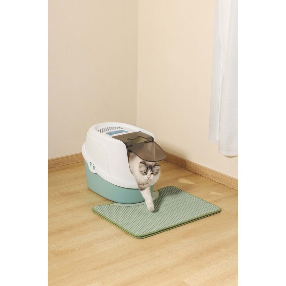 M-PETS DUPLEX ELEKLİ KEDİ KUMU PASPASI YEŞİL 60X45CM