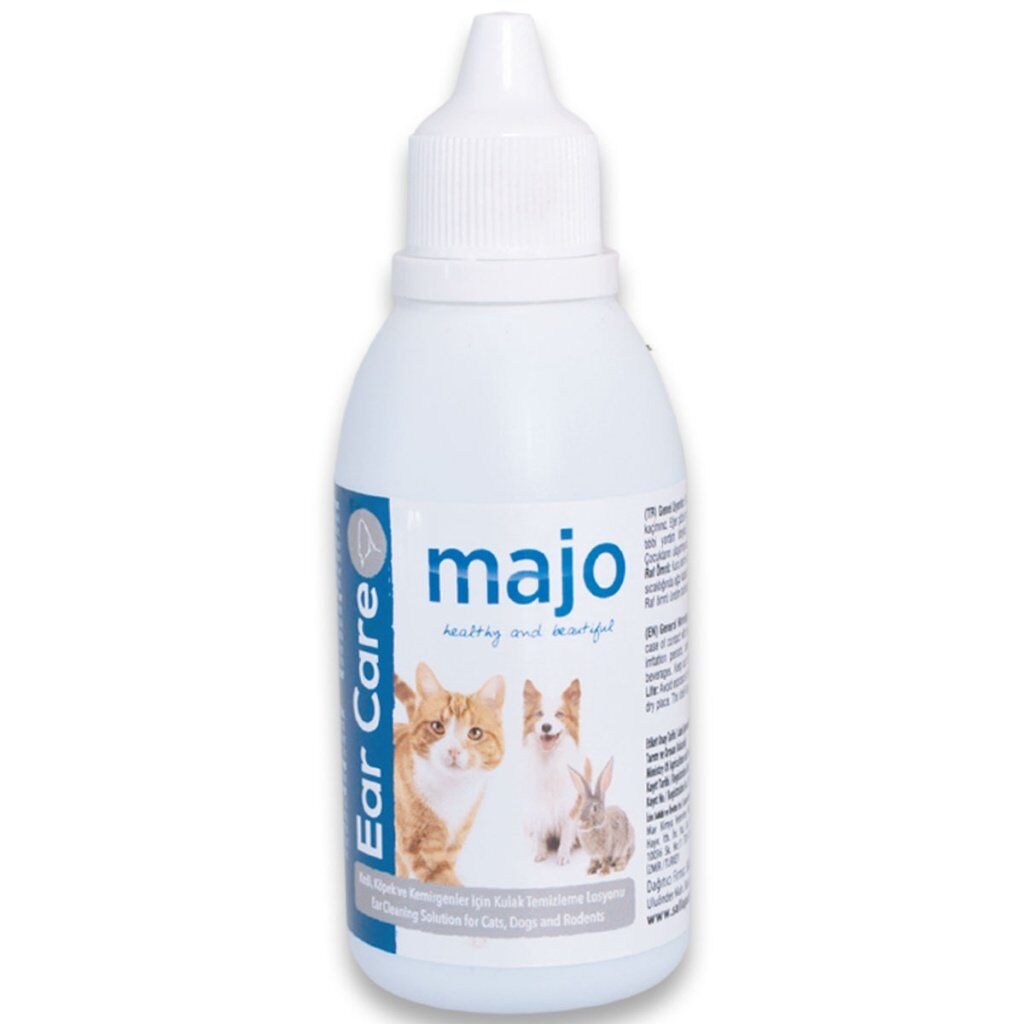 MAJO EAR CARE KEDİ,KÖPEK VE KEMİRGENLER İÇİN KULAK BAKIM SOLÜSYONU