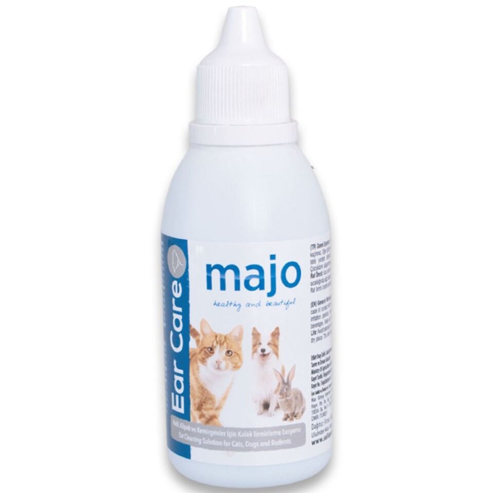MAJO EAR CARE KEDİ,KÖPEK VE KEMİRGENLER İÇİN KULAK BAKIM SOLÜSYONU