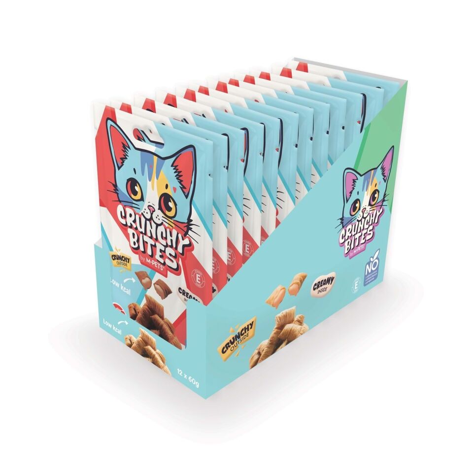 M-PETS CRUNCHY BITES BİFTEKLİ KEDİ ÖDÜLÜ 60GR