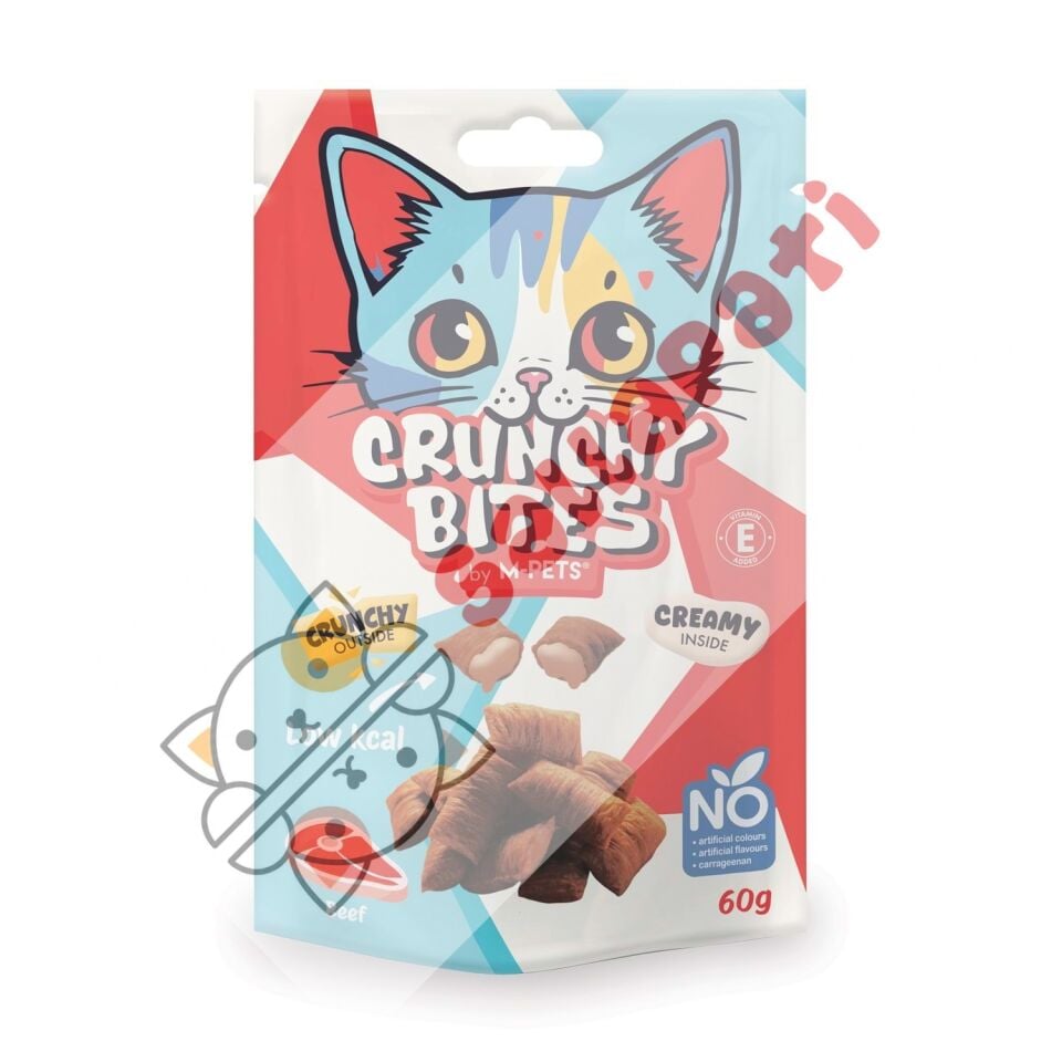 M-PETS CRUNCHY BITES BİFTEKLİ KEDİ ÖDÜLÜ 60GR