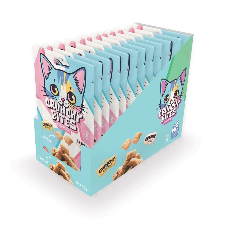 20645999 M-PETS CRUNCHY BITES SOMONLU KEDİ ÖDÜLÜ 60GR