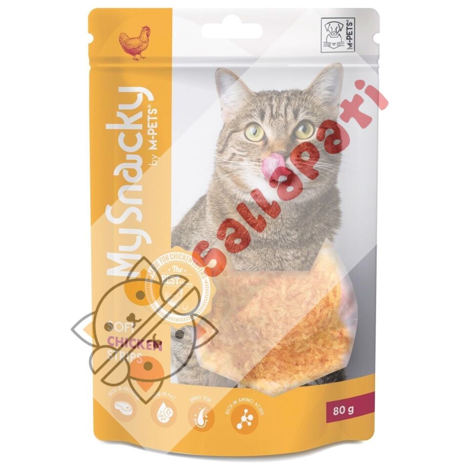 M-PETS MY SNACKY SOFT CHICKEN STRIPS KEDİ ÖDÜLÜ 80GR