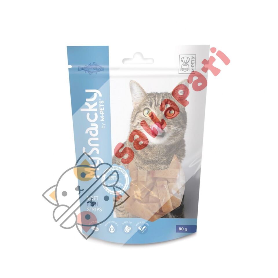 M-PETS MY SNACKY FISH STRIPS KEDİ ÖDÜLÜ 80GR