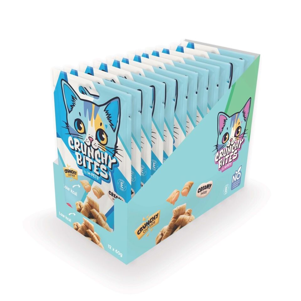 M-PETS CRUNCHY BITES TON BALIKLI KEDİ ÖDÜLÜ 60 GR