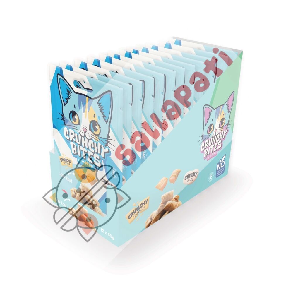 M-PETS CRUNCHY BITES TON BALIKLI KEDİ ÖDÜLÜ 60 GR