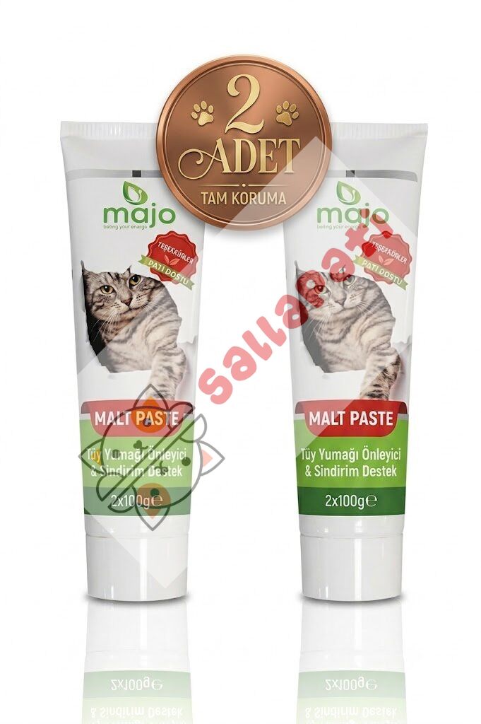 Majo Malt Macunu Yavru Ve Yetişkin Kediler Için Tüy Yumağı Önleyici X 2 ADET