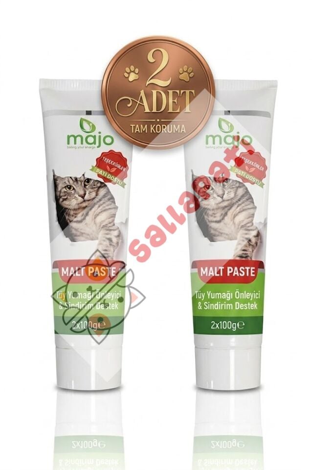 Majo Malt Macunu Yavru Ve Yetişkin Kediler Için Tüy Yumağı Önleyici X 2 ADET