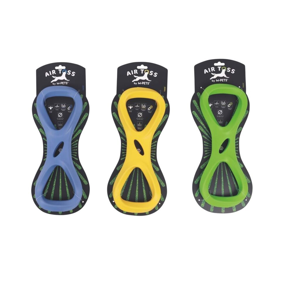 M-PETS AIR TOSS TWİST DAYANIKLI SUDA YÜZEN KÖPEK OYUNCAĞI YELLOW