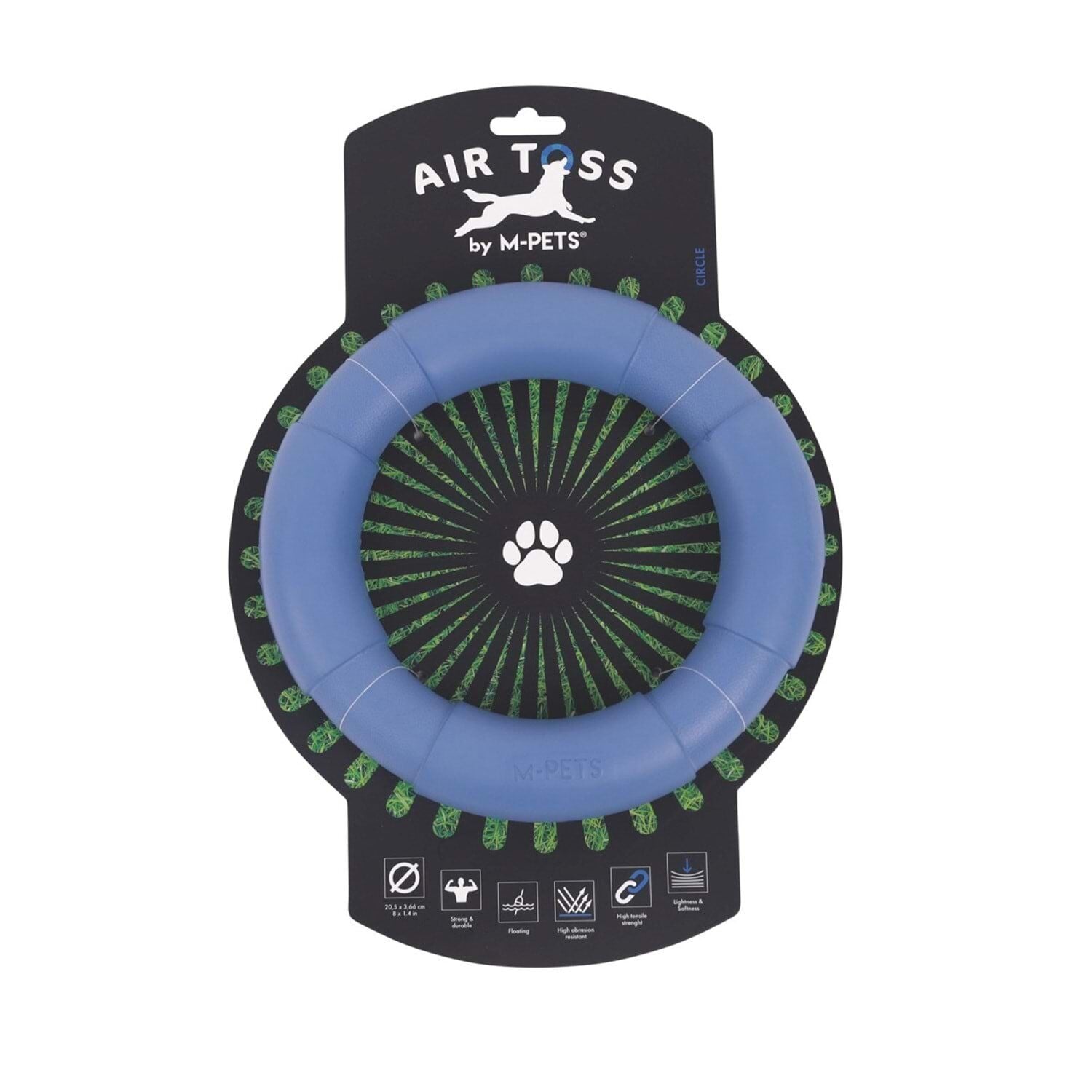 M-PETS AIR TOSS CİRCLE DAYANIKLI SUDA YÜZEN KÖPEK OYUNCAĞI BLUE