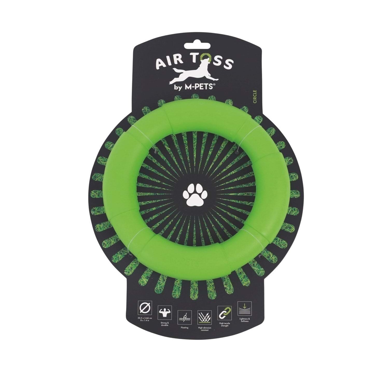 M-PETS AIR TOSS CİRCLE DAYANIKLI SUDA YÜZEN KÖPEK OYUNCAĞI GREEN