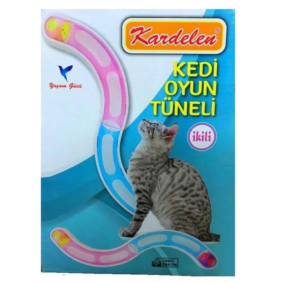 KRD İKİLİ KEDİ OYUN TÜNELİ