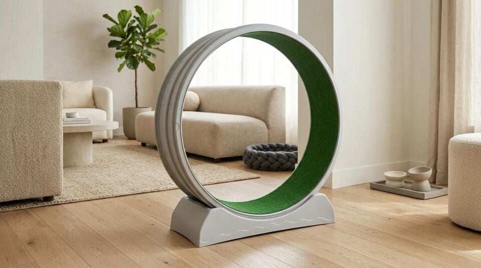 MAJO KEDİ EGZERSİZ ÇARKI 70CM x 35CM x 85CM GRİ
